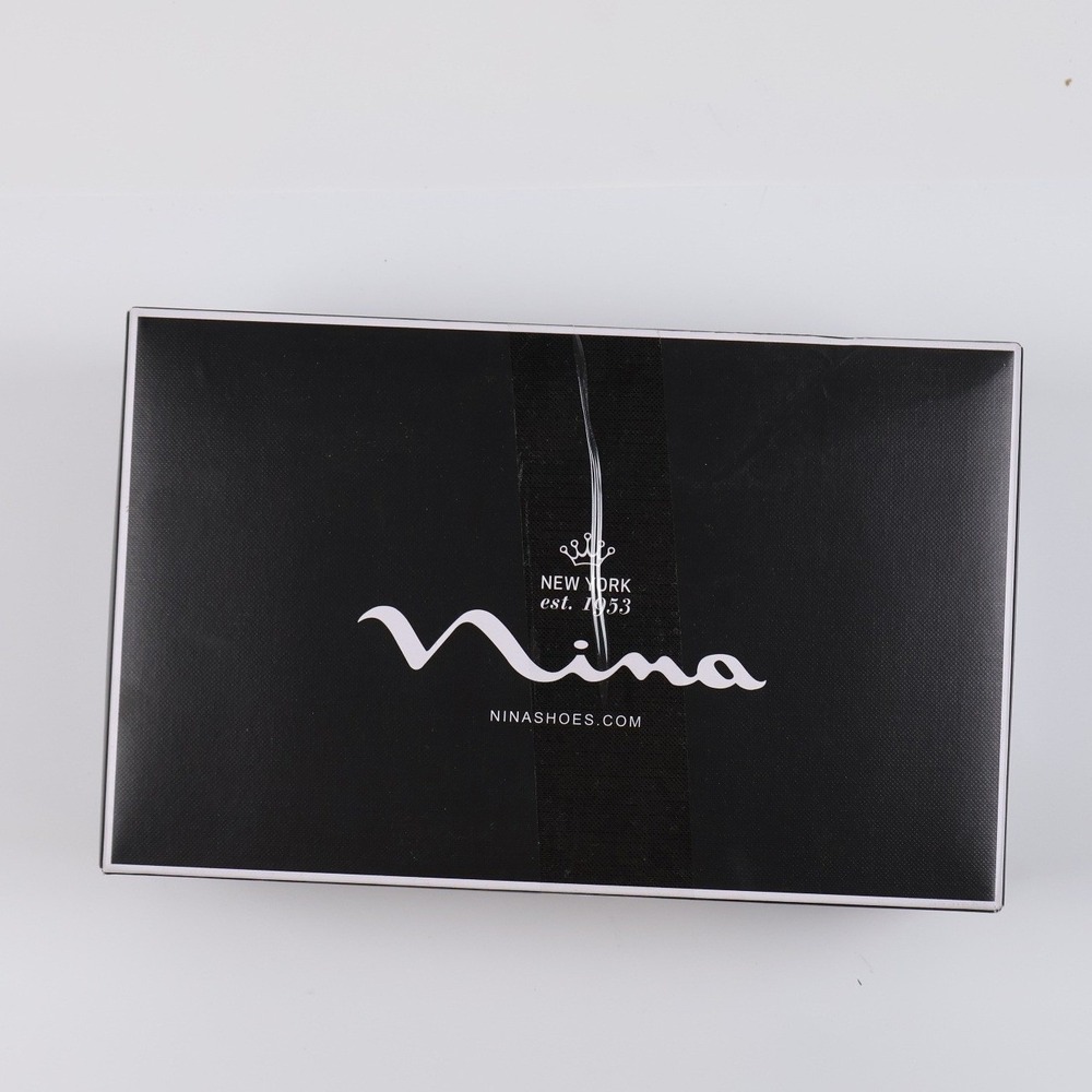 Nina Heels Neoma-VG Silver Glitter Metallic 8 M NWT - Picture 5 of 5